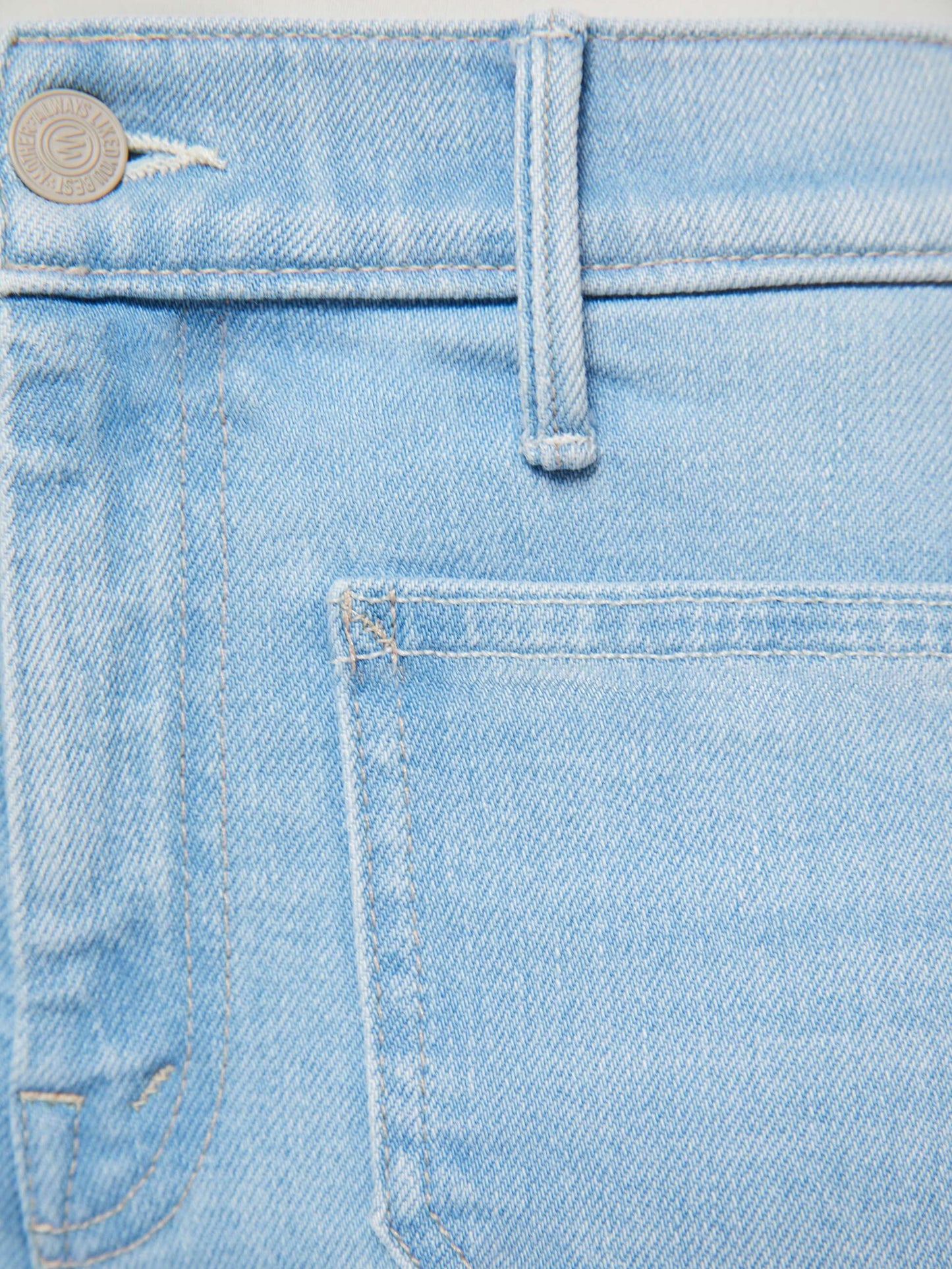 Mother Denim PETITES The Lil Patch Pocket Weekender Sauced By Six