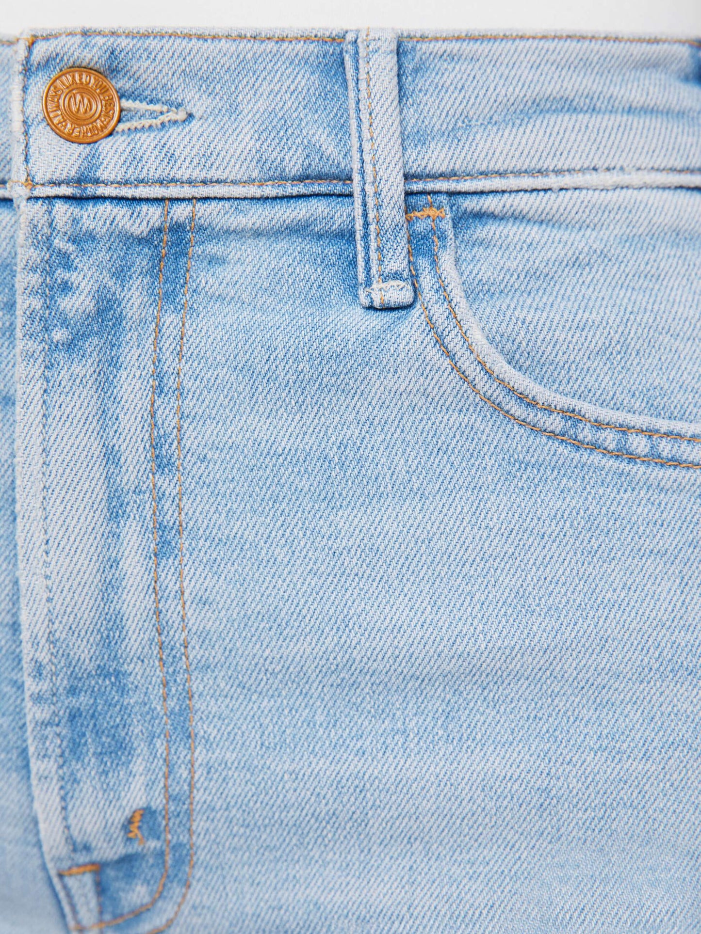 Mother Denim The Hustler Roller Sneak Blue (Light-Pastel)