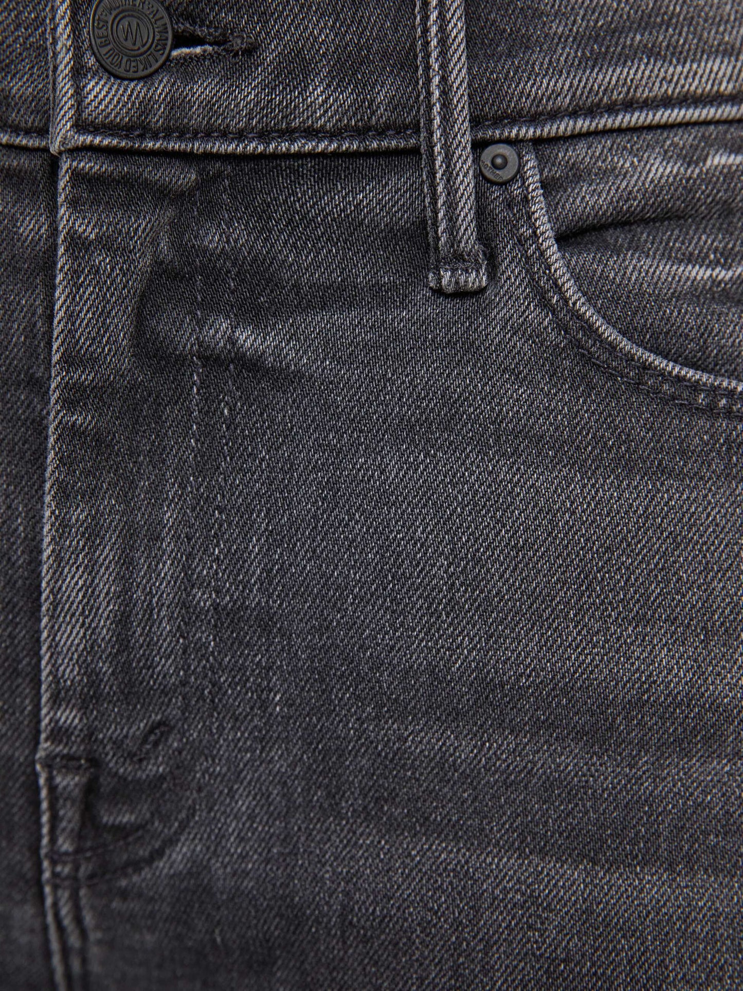 Mother Denim MadeWorn Run DMC Tee Black (Charcoal)