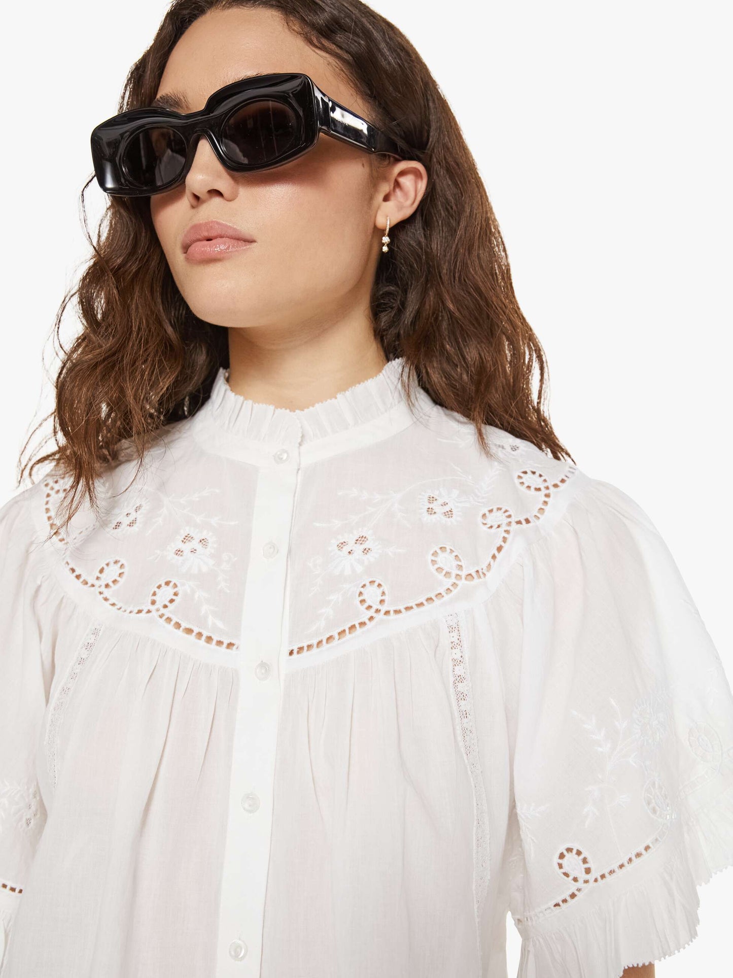 Mother Denim XiRENA Mae Shirt White