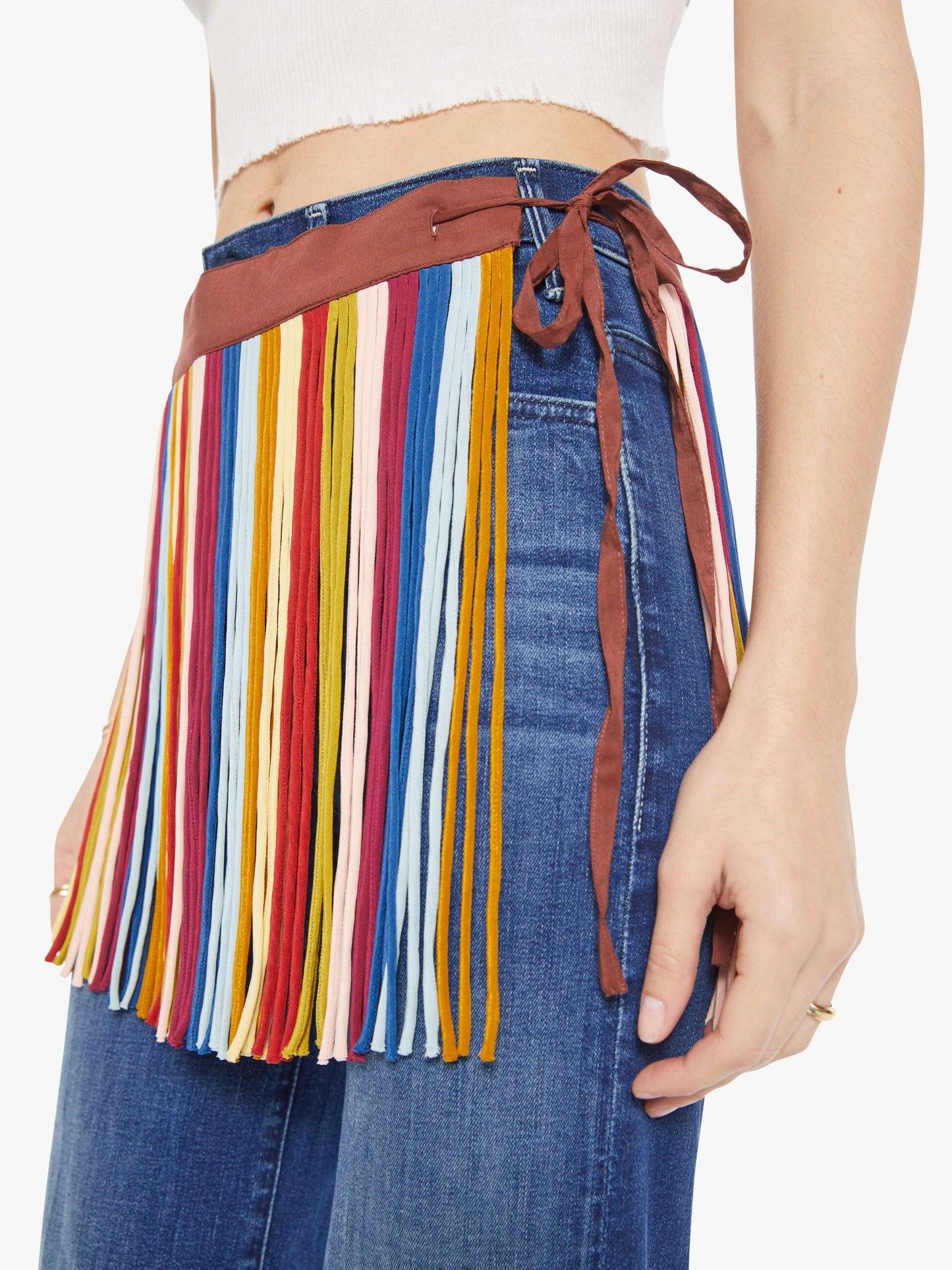 Mother Denim Alix of Bohemia Tessa Skirt CANDY FRINGE