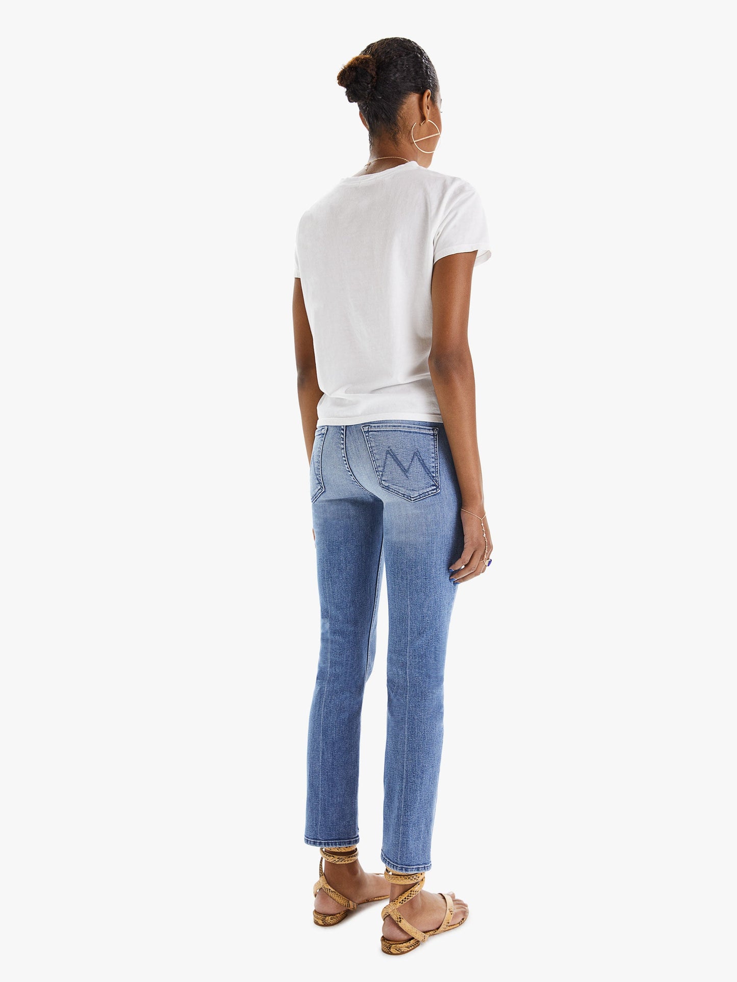 Mother Denim THE MID RISE DAZZLER ANKLE WE THE ANIMALS Medium Blue