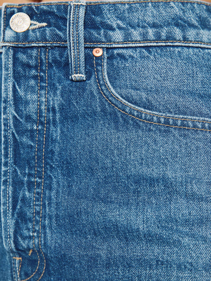 Mother Denim The Tune Up Short Fray Green Thumb With Cherries