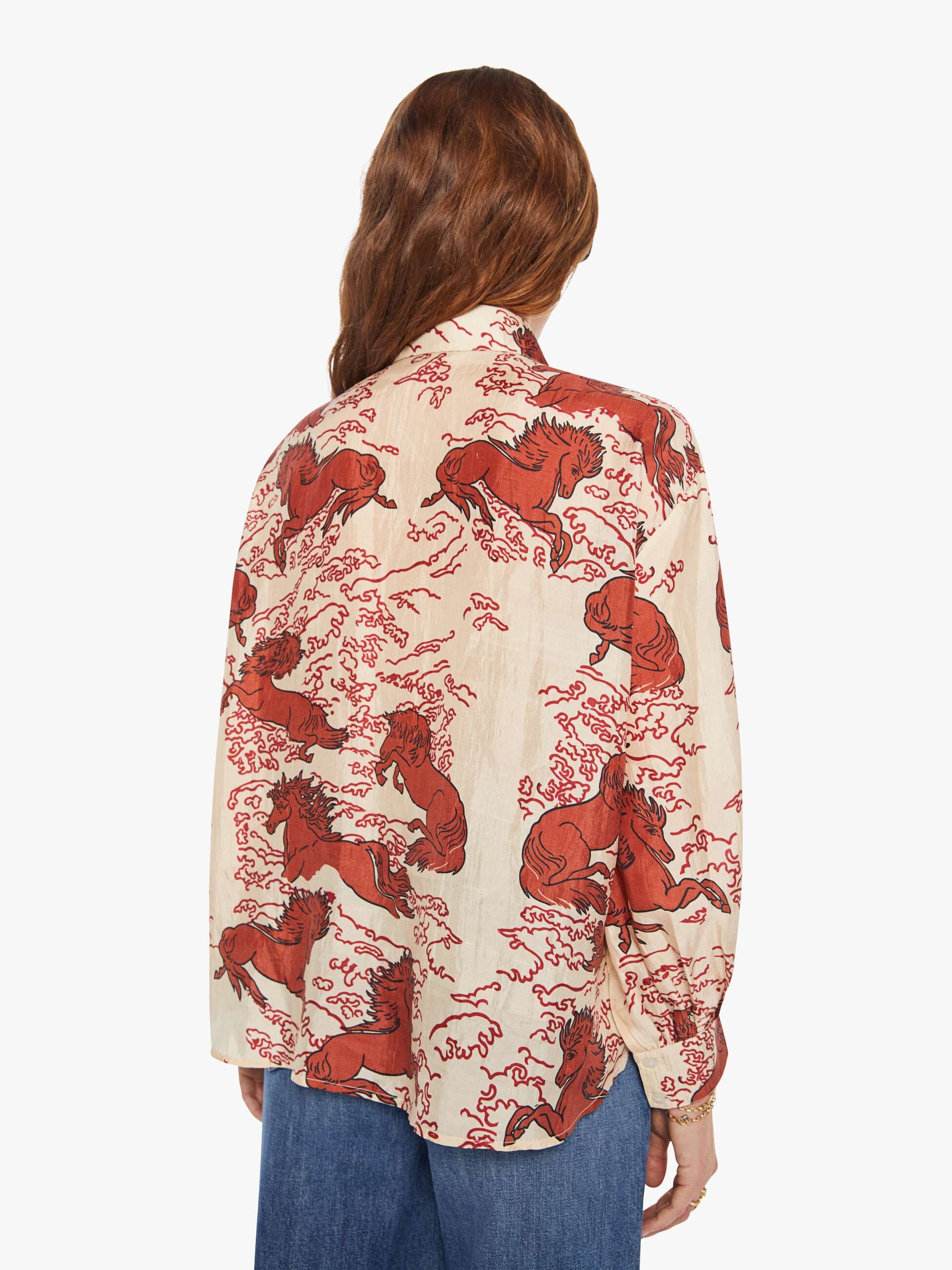 Mother Denim Alix Of Bohemia Emery Shirt ROUGE PEGASUS