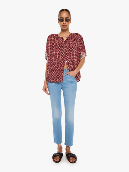 Mother Denim Natalie Martin Violet Top MOSAIC SPICE