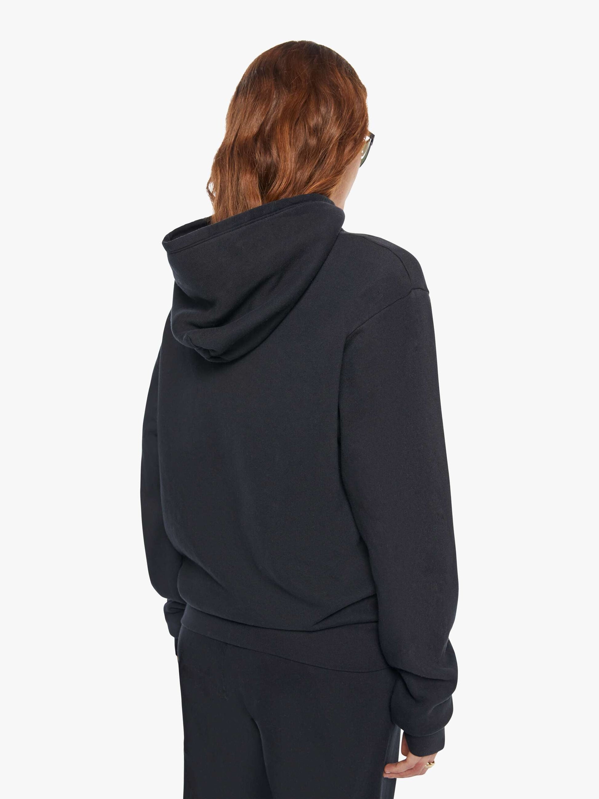 Mother Denim SPRWMN Heart Hoodie Black