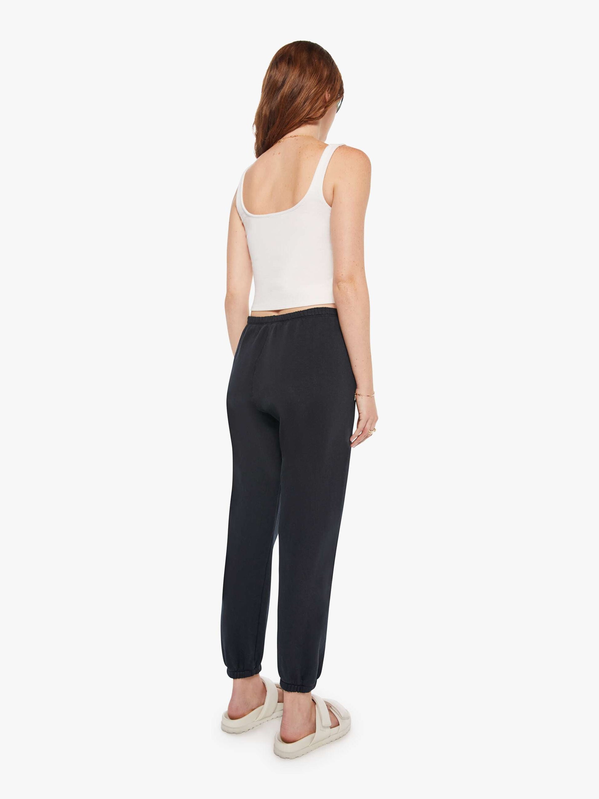 Mother Denim SPRWMN Heart Sweatpant Black