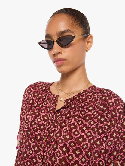 Mother Denim Natalie Martin Violet Top MOSAIC SPICE