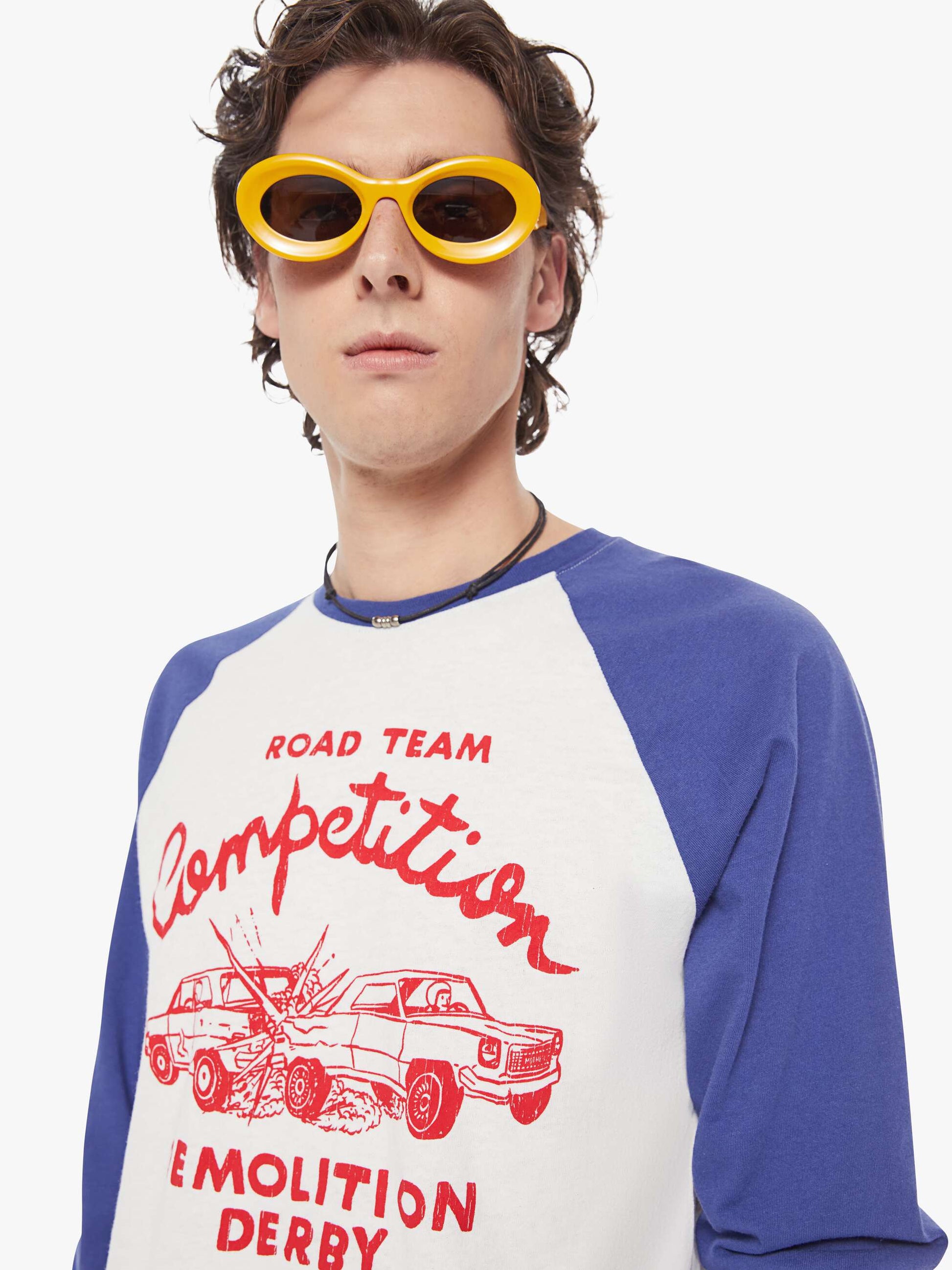 Mother Denim The Slugger 3Qtr Fray Road Team