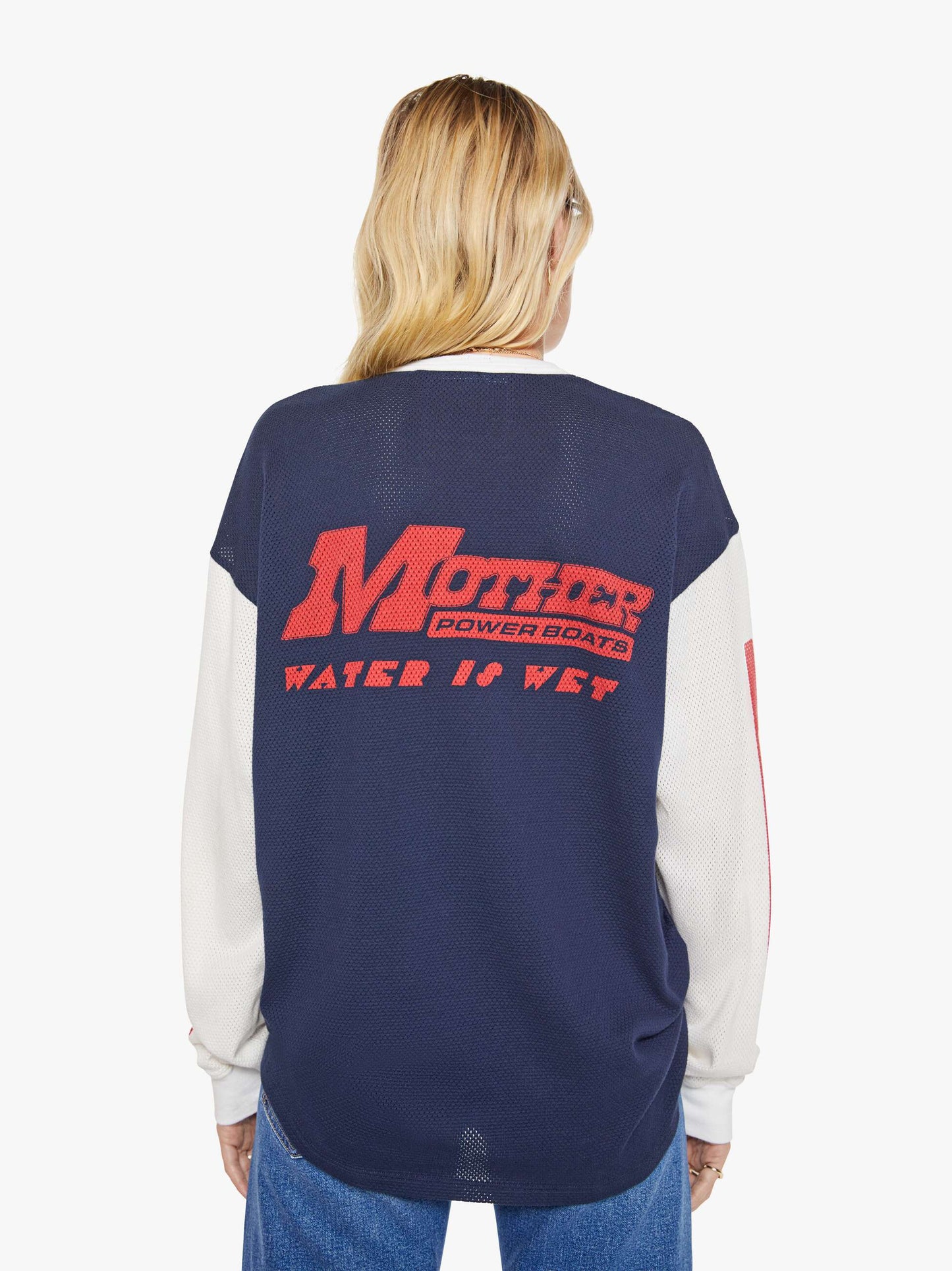 Mother Denim The Long Sleeve Lowdown Blue (Navy)