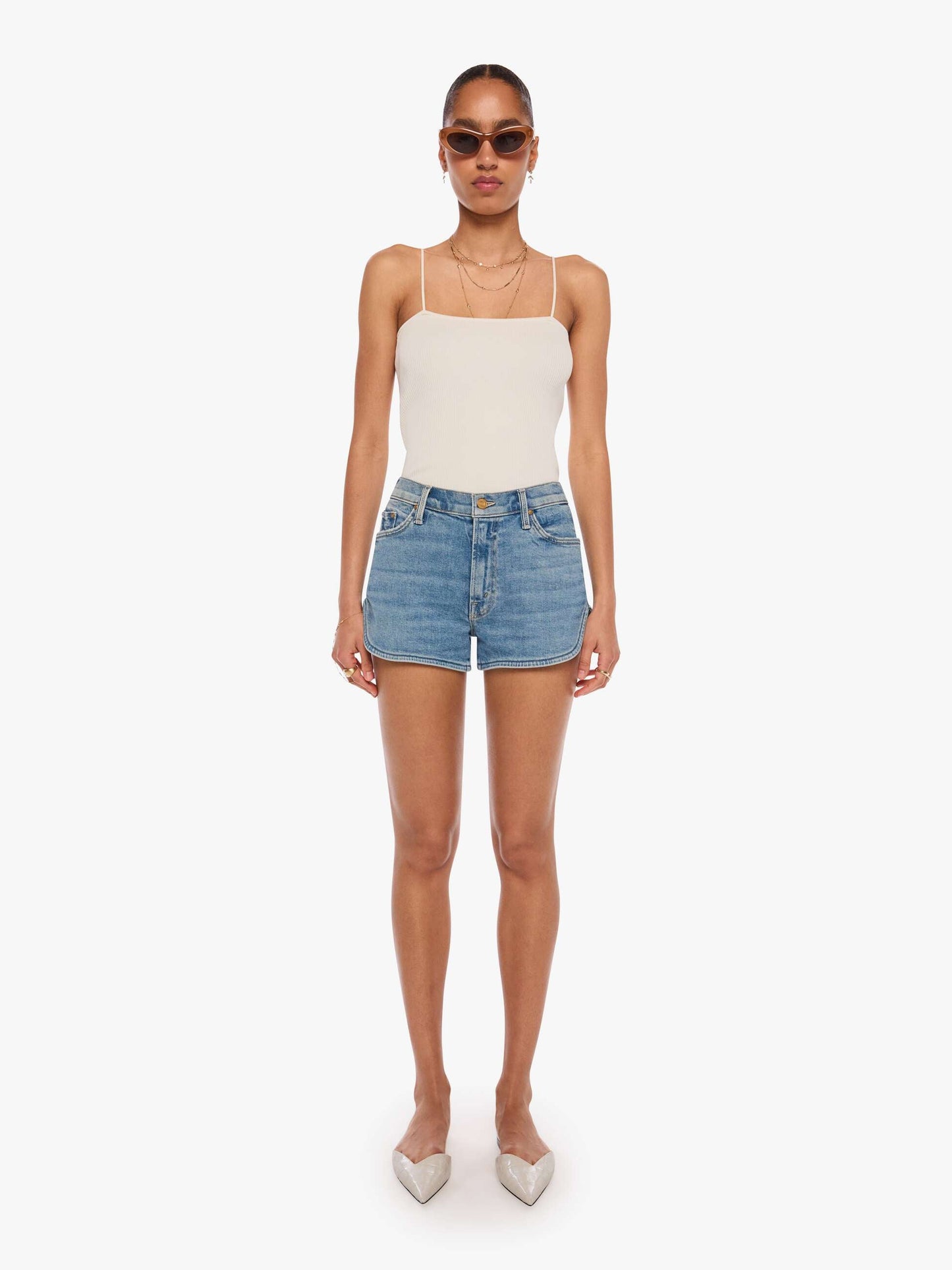 Mother Denim The Tomcat Matinee Short Glow Up