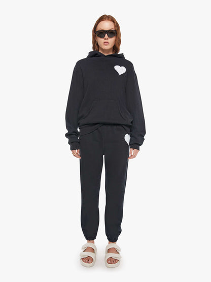 Mother Denim SPRWMN Heart Sweatpant Black