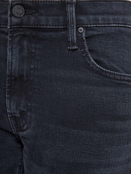Mother Denim PETITES The Lil Mid Rise Zip Rambler Black