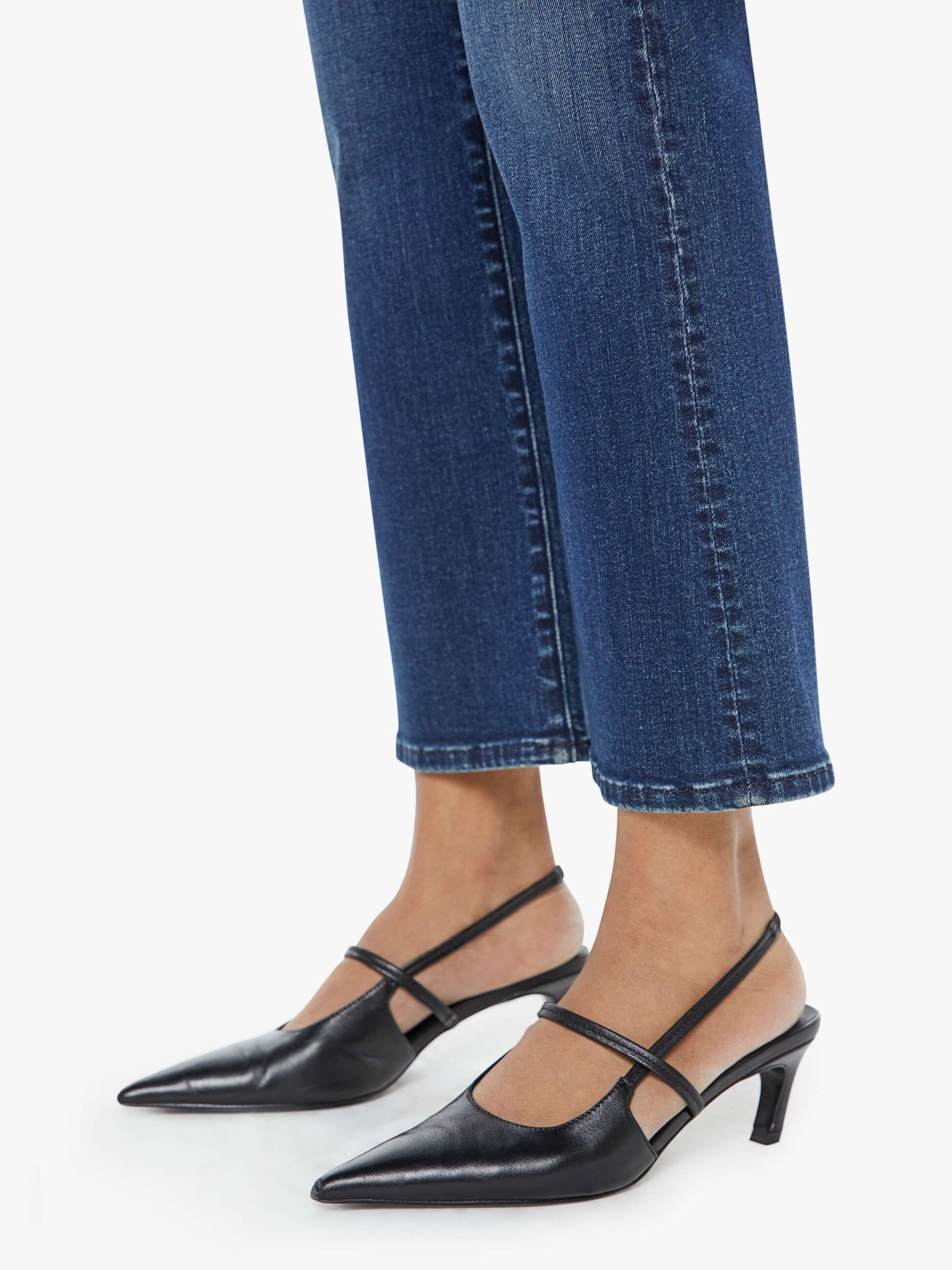 Mother Denim PETITES The Lil Hustler Ankle Blue (Dark)