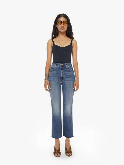 Mother Denim PETITES The Lil Hustler Ankle Fray Blue