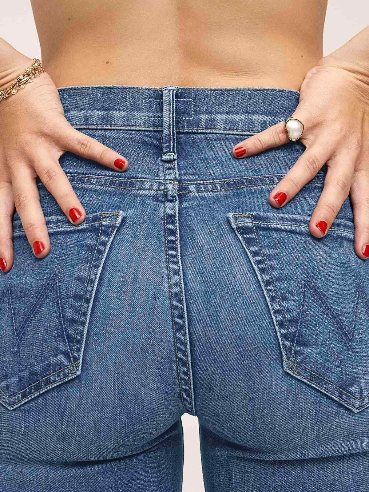 Mother Denim PETITES The Lil Hustler Ankle Fray Blue