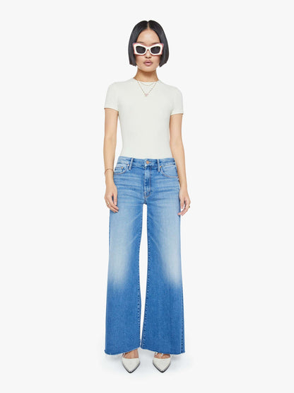 Mother Denim PETITES The Lil Roller Fray Blue (Medium)
