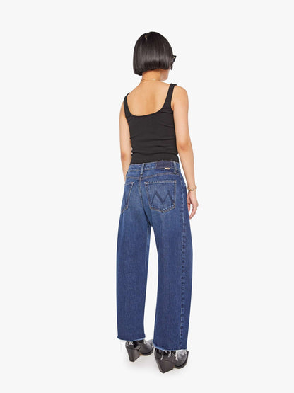 Mother Denim PETITES The Lil Mid Rise Full Pipe Flood Fray Unplugged