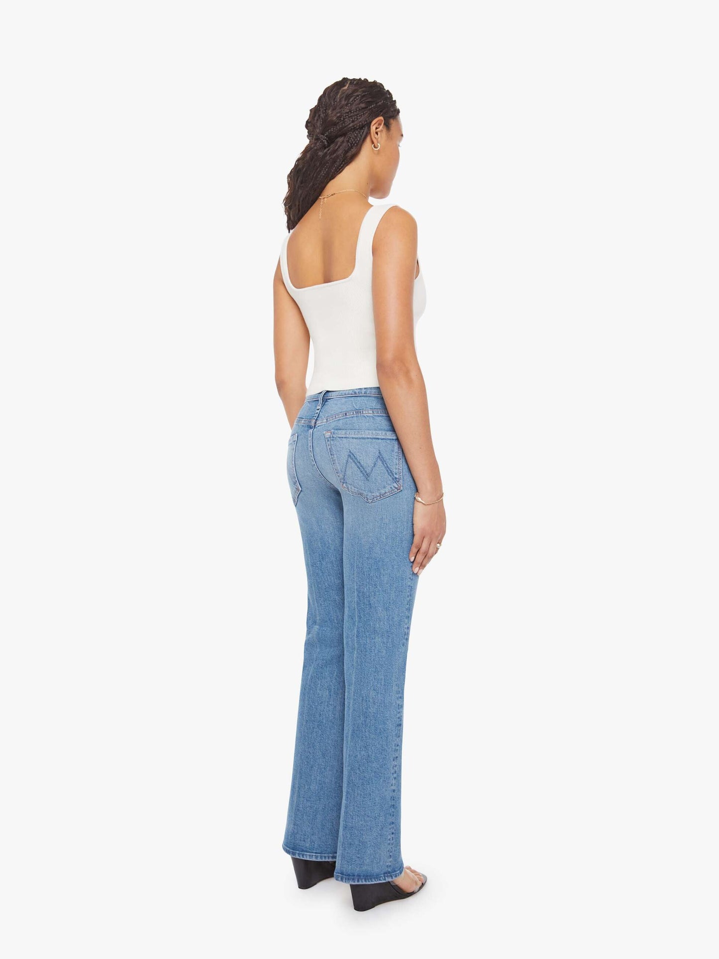 Mother Denim PETITES The Lil Outsider Skimp Blue (Medium)