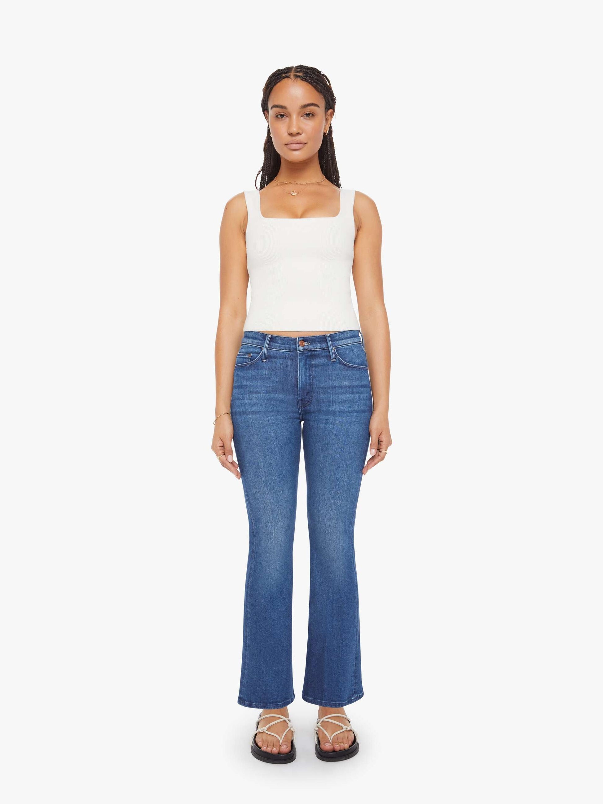 Mother Denim PETITES The Lil Weekender Nip It In The Butt