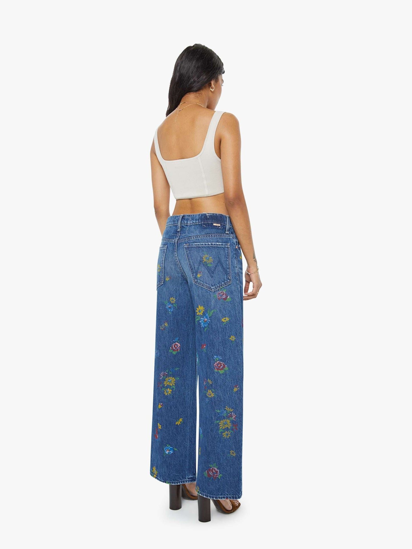 Mother Denim PETITES The Lil Rerun Zip Sneak Field Of Flowers