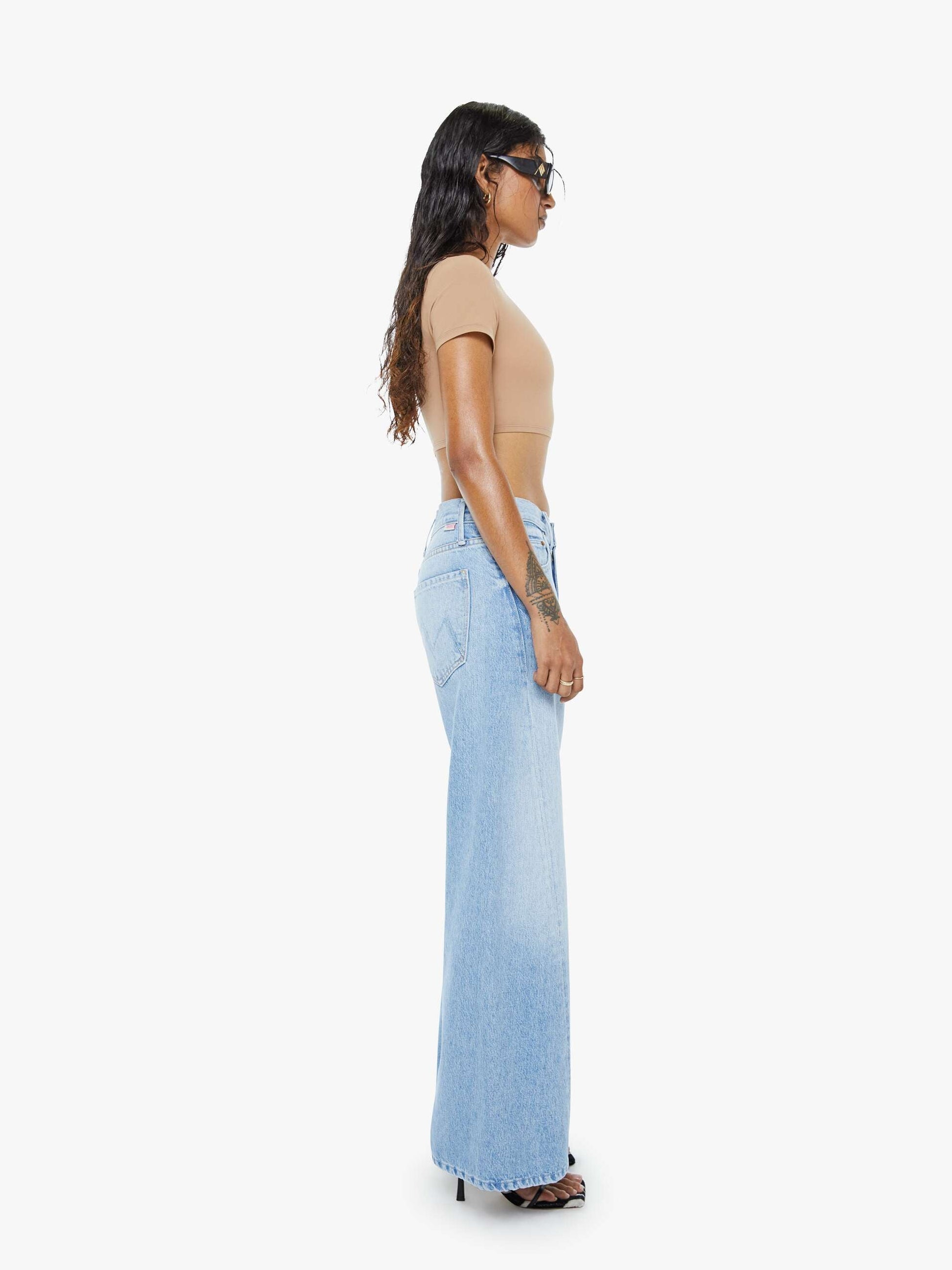 Mother Denim PETITES The Lil Lemon Twist Sneak Munchies