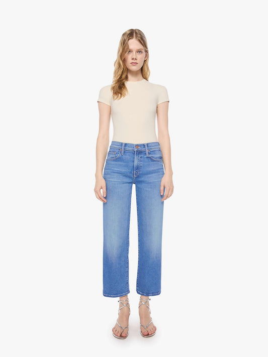 Mother Denim PETITES The Lil Mid Rise Rambler Zip Ankle Blue (Medium)