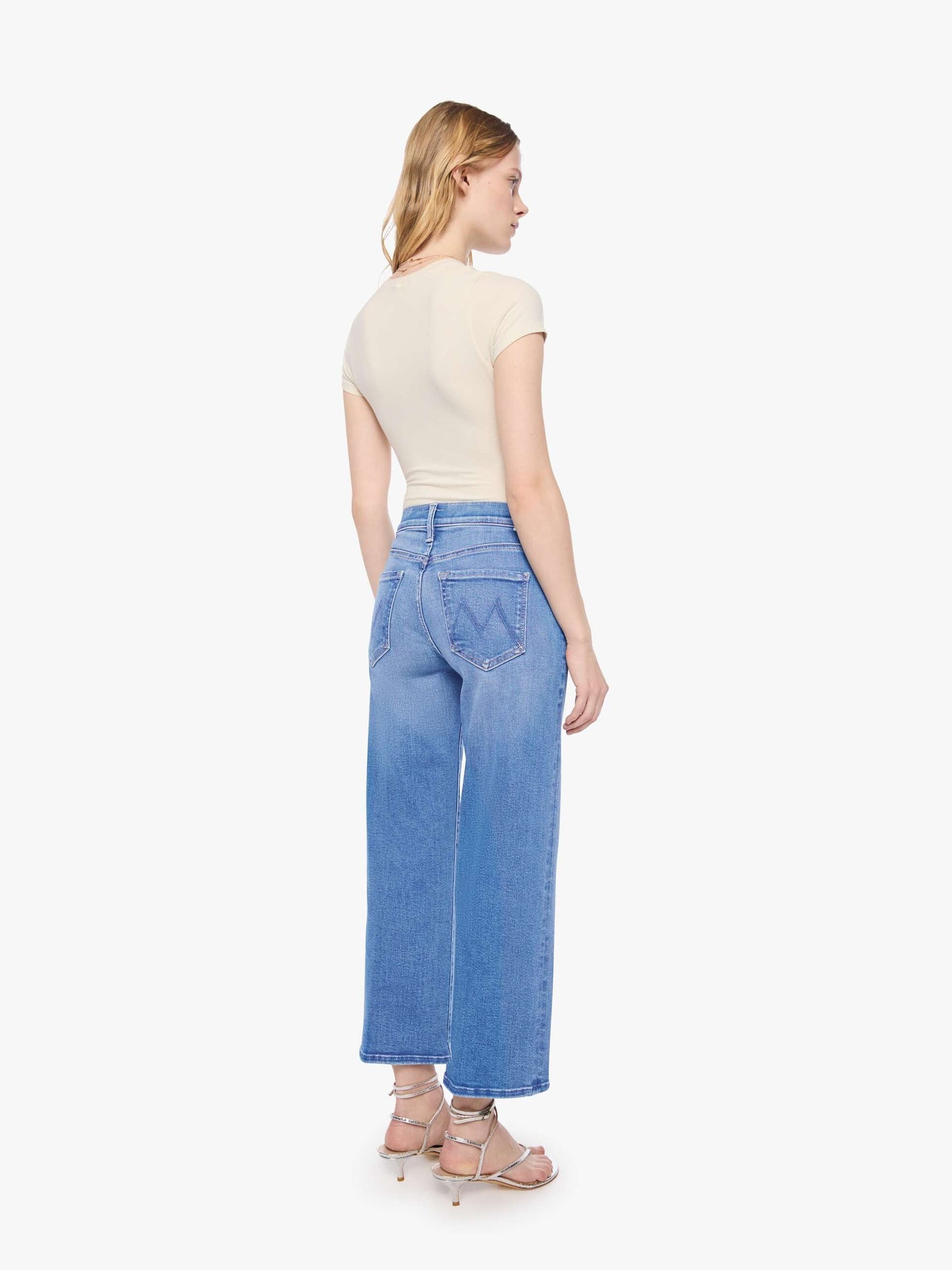 Mother Denim PETITES The Lil Mid Rise Rambler Zip Ankle Blue (Medium)
