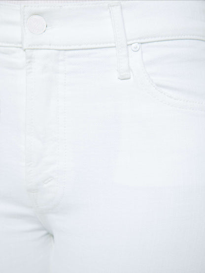 Mother Denim PETITES The Lil Kick It White