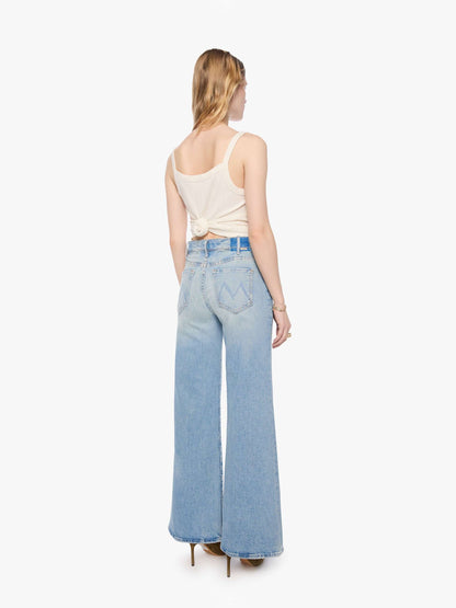 Mother Denim PETITES The Lil Hustler Roller Sneak Blue (Medium)