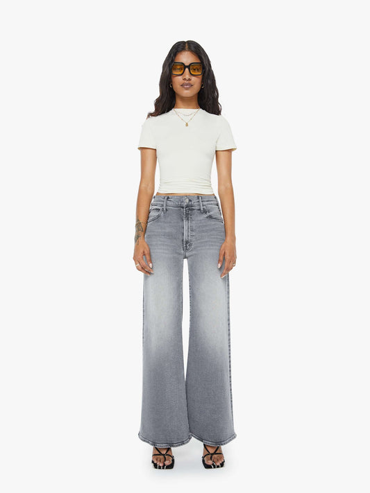 Mother Denim PETITES The Lil Hustler Roller Skimp Grey (Open)