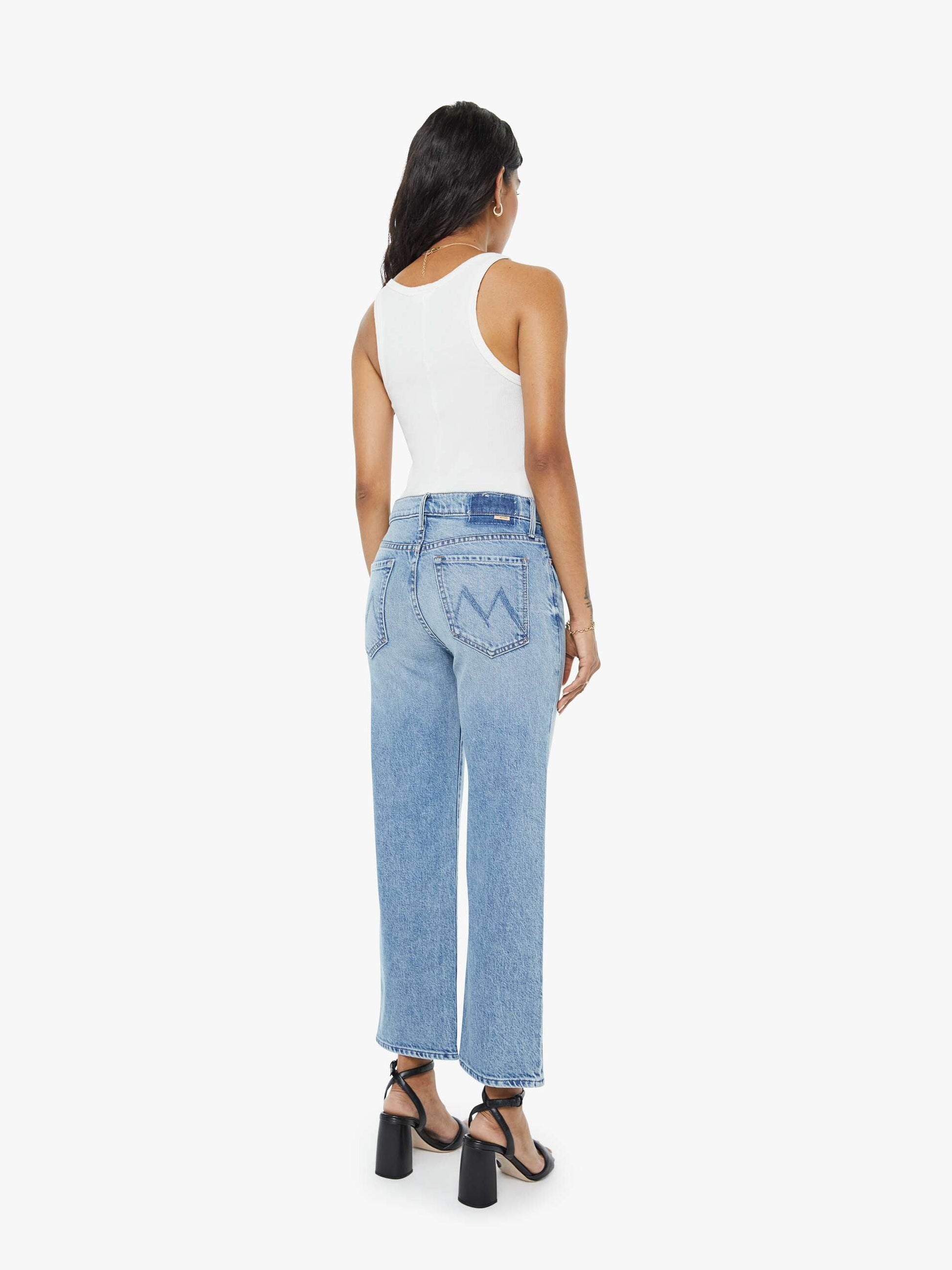 Mother Denim PETITES The Lil Kick It Ankle Blue (Medium)