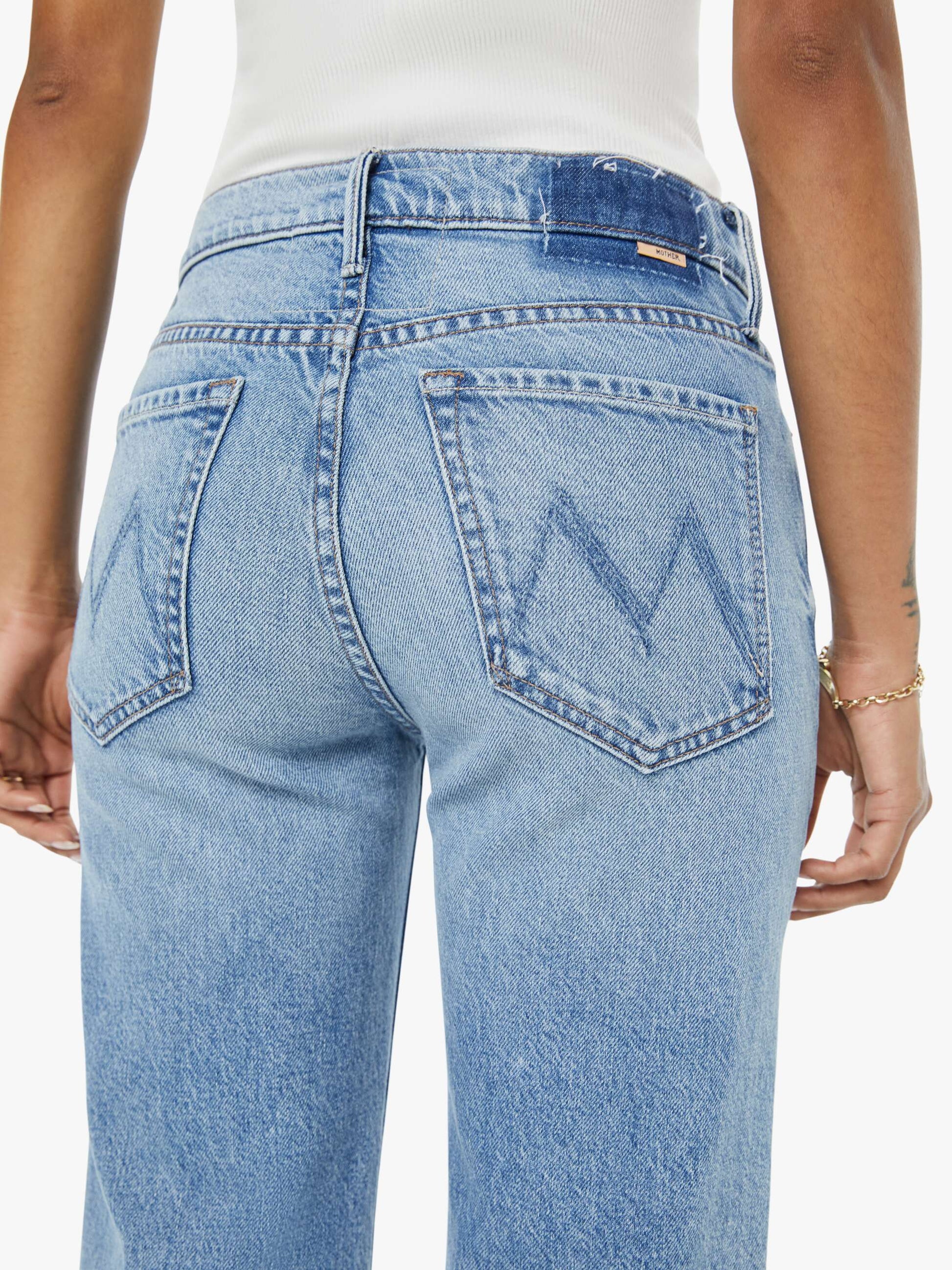 Mother Denim PETITES The Lil Kick It Ankle Blue (Medium)