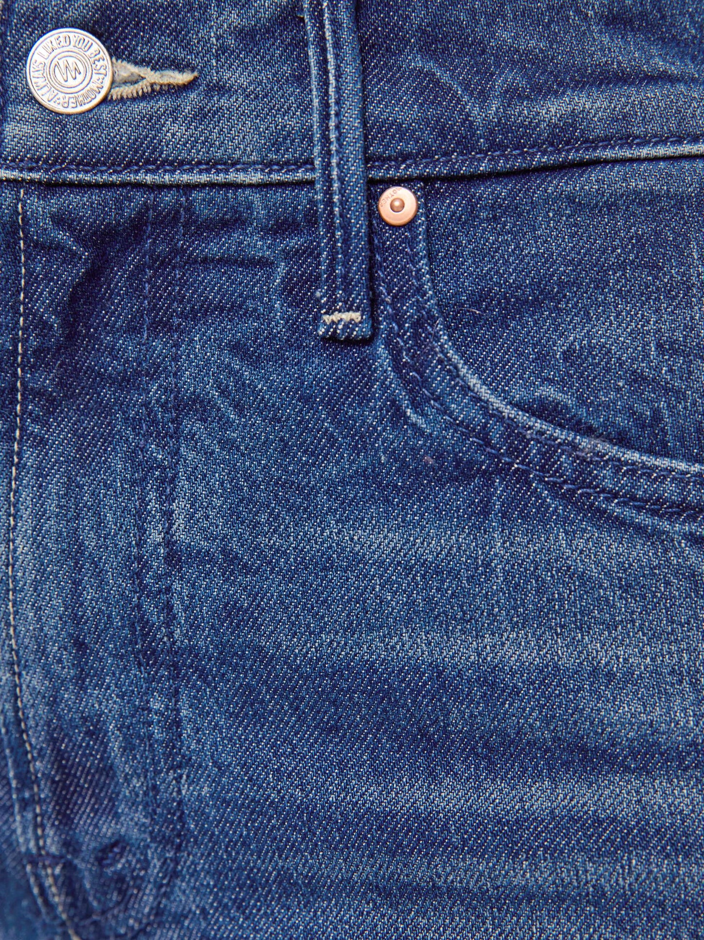 Mother Denim PETITES The Lil Kick It Blue (Navy)