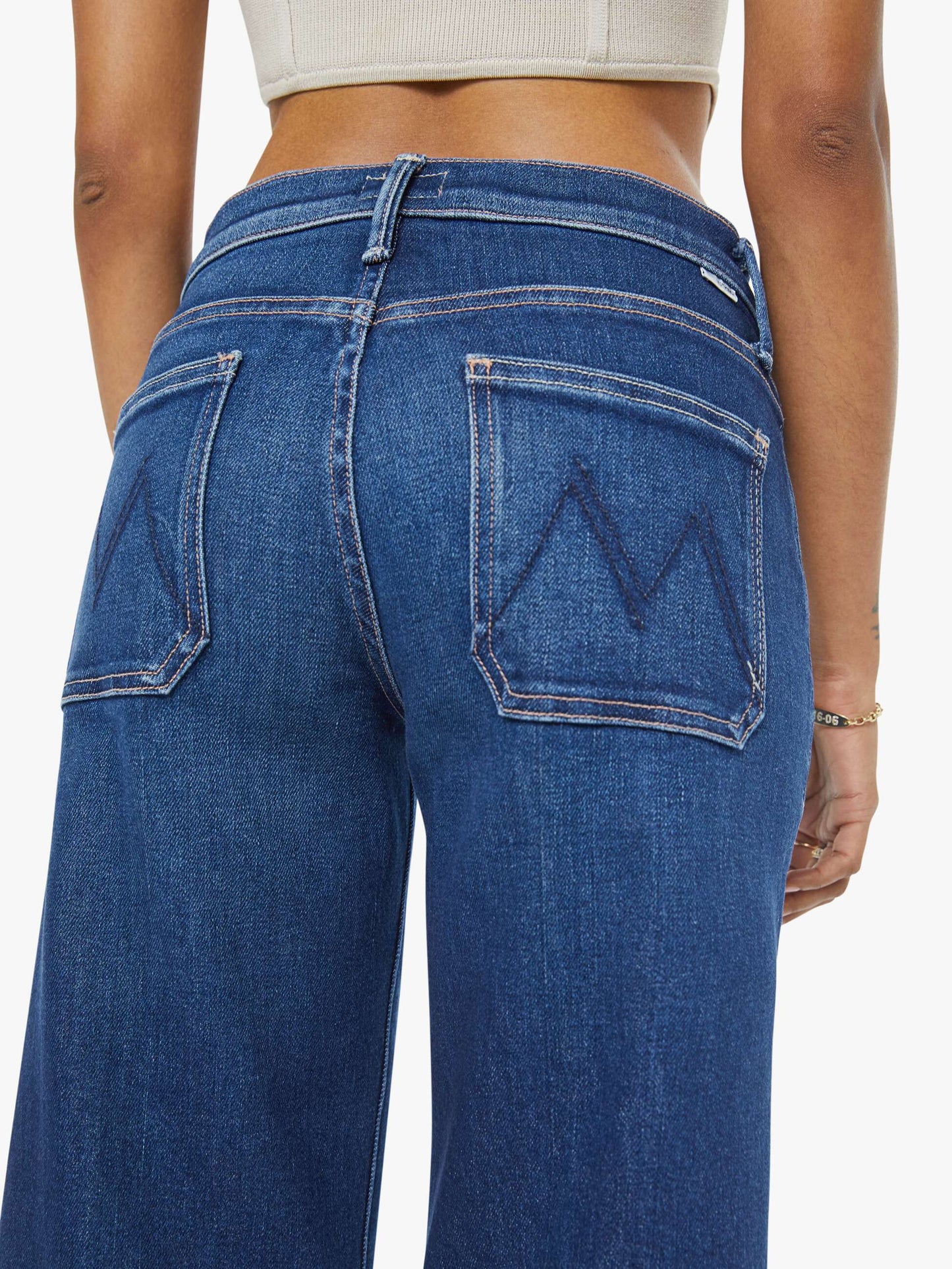 Mother Denim PETITES The Lil Patch Pocket Mid Rise Maven Ankle Cocktail Hour