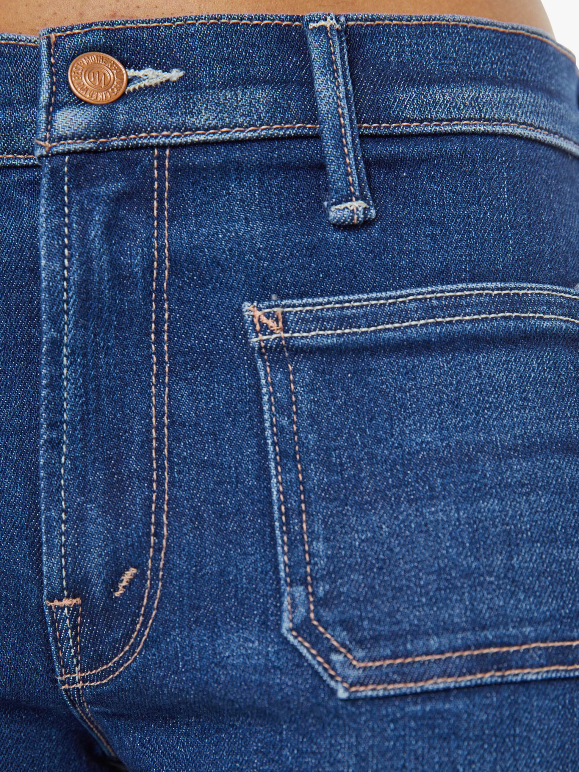 Mother Denim PETITES The Lil Patch Pocket Mid Rise Maven Ankle Cocktail Hour