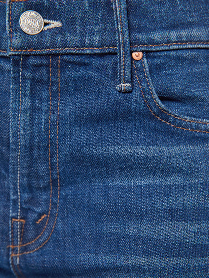 Mother Denim PETITES The Lil Kick It Blue (Navy)
