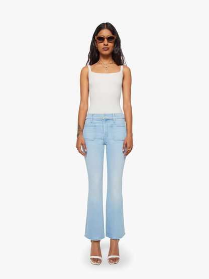Mother Denim PETITES The Lil Patch Pocket Weekender Sauced By Six