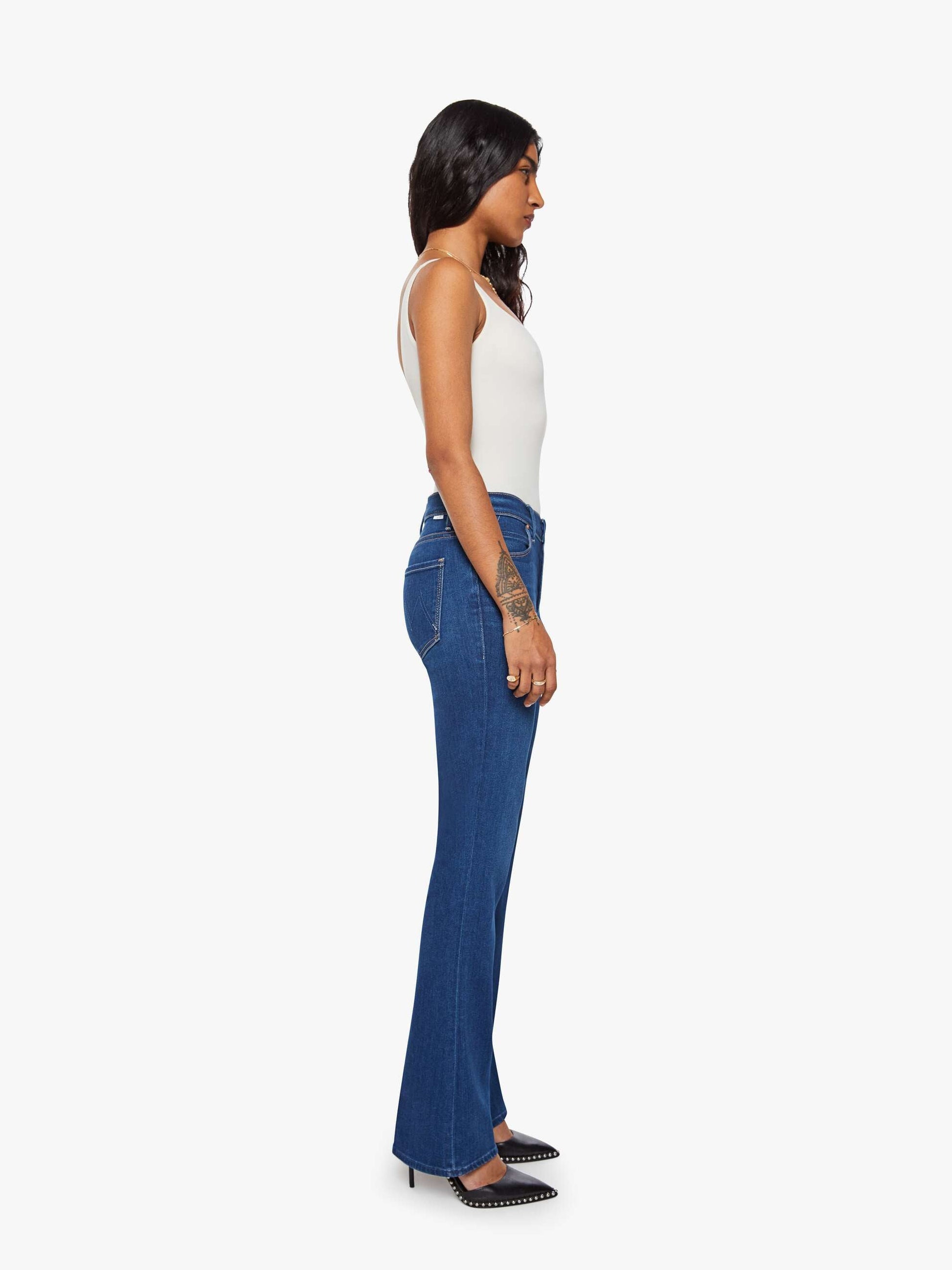 Mother Denim PETITES The Lil Runaway Blue (Navy)
