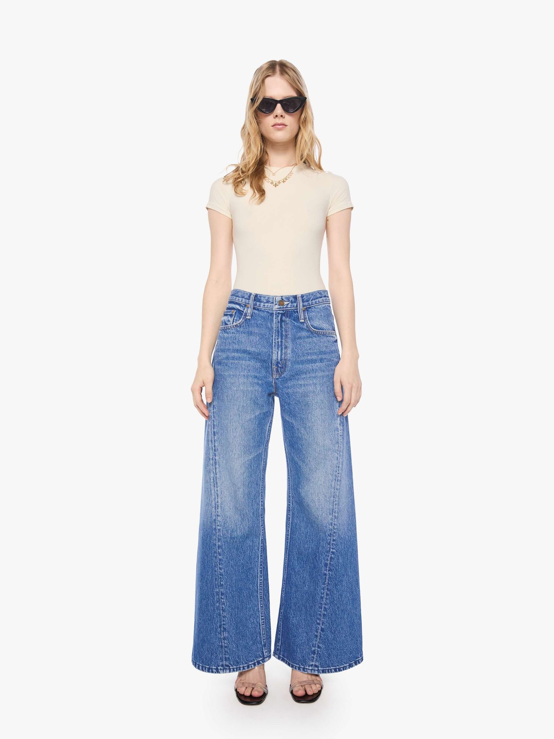Mother Denim PETITES The Lil Lemon Twist Skimp Blue (Navy)