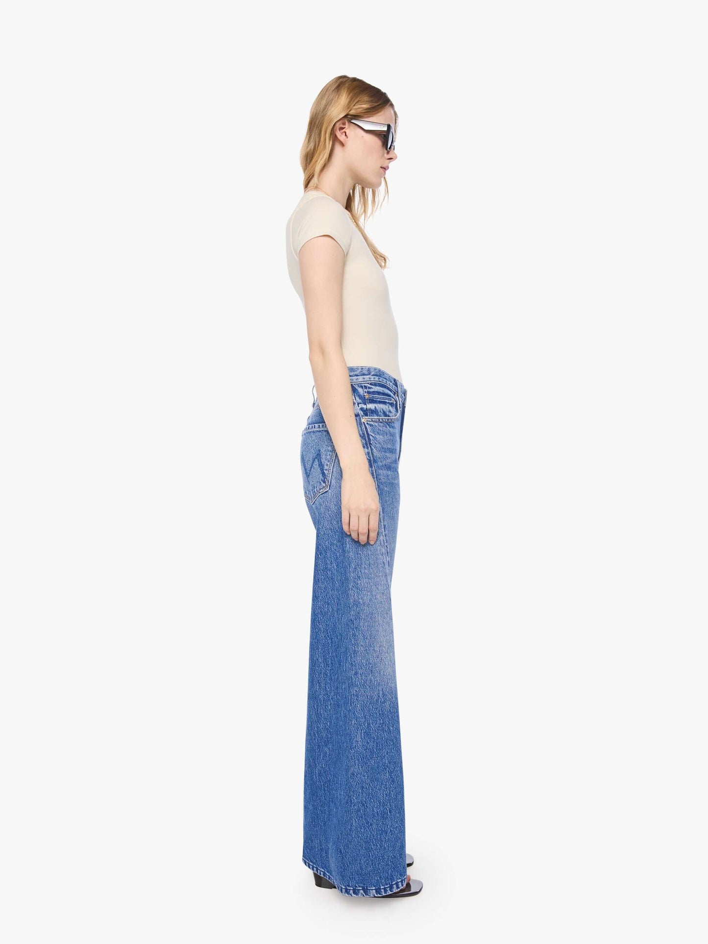 Mother Denim PETITES The Lil Lemon Twist Skimp Blue (Navy)