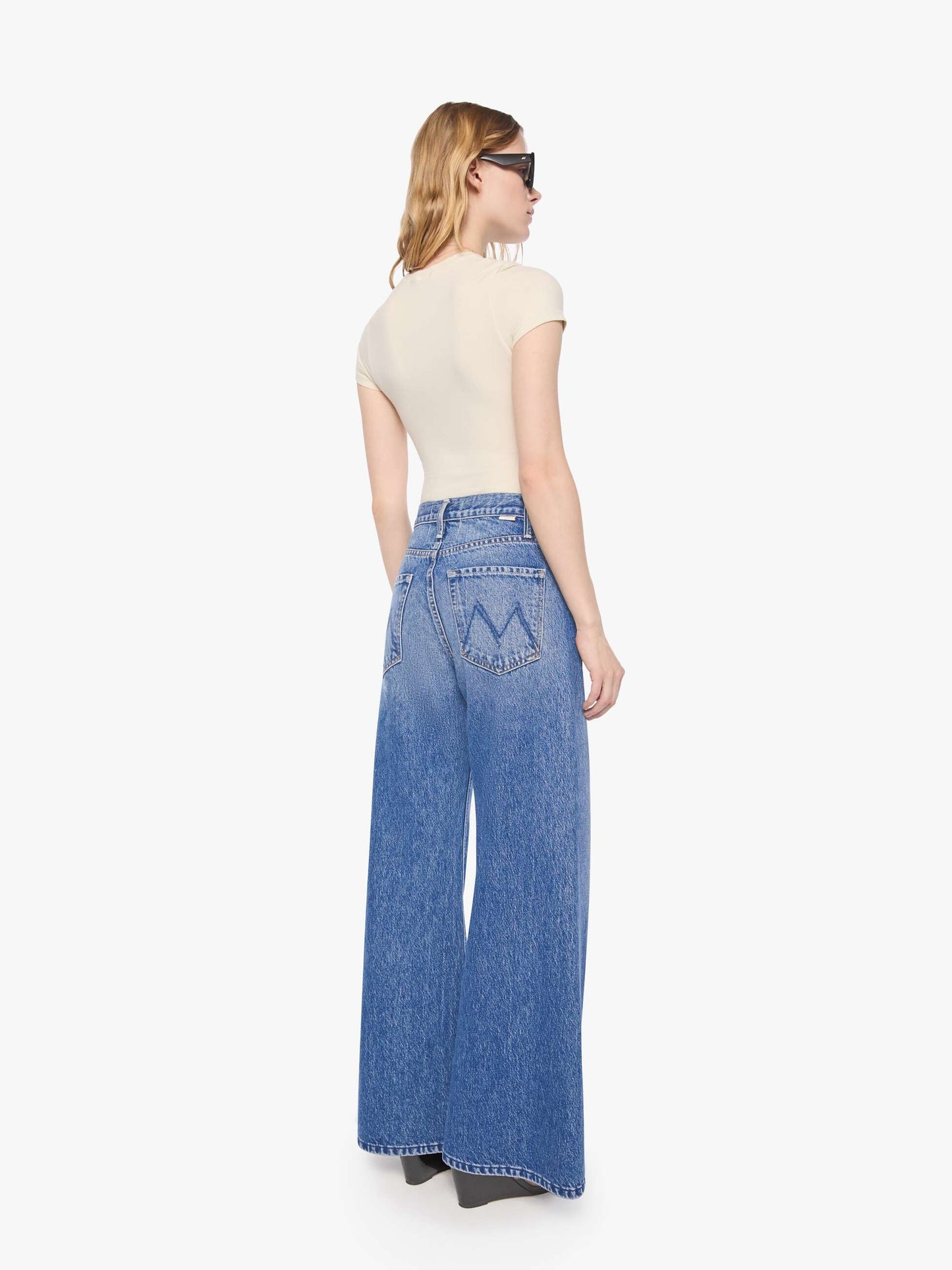 Mother Denim PETITES The Lil Lemon Twist Skimp Blue (Navy)