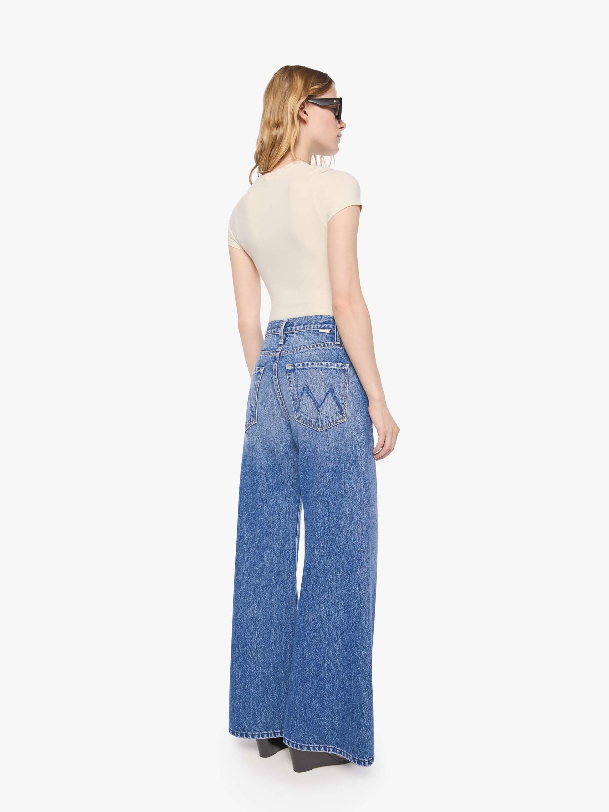 Mother Denim PETITES The Lil Lemon Twist Skimp Blue (Navy)