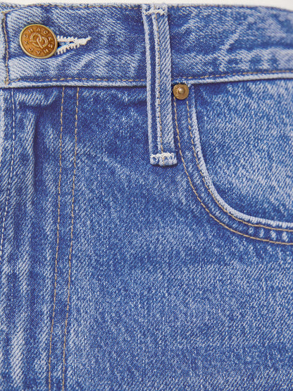 Mother Denim PETITES The Lil Lemon Twist Skimp Blue (Navy)