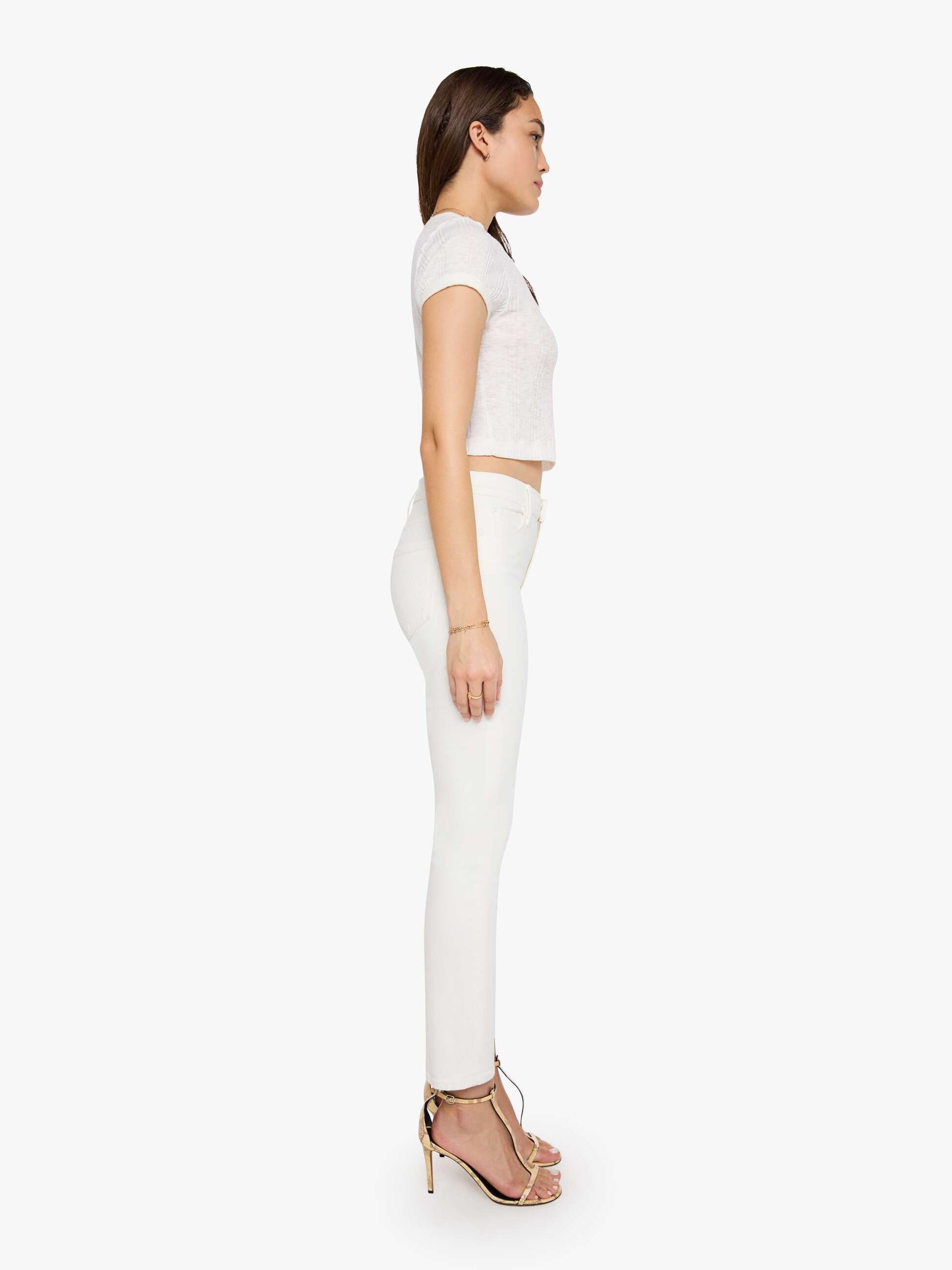 Mother Denim Women's The Mid Rise Dazzler Ankle Fairest of Them All FAIREST OF THEM ALL