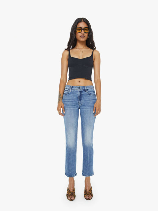 Mother Denim PETITES The Lil Mid Rise Dazzler Ankle Blue (Medium)