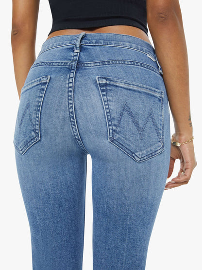 Mother Denim PETITES The Lil Mid Rise Dazzler Ankle Blue (Medium)