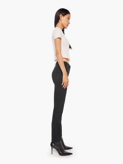Mother Denim The Mid Rise Dazzler Ankle Black