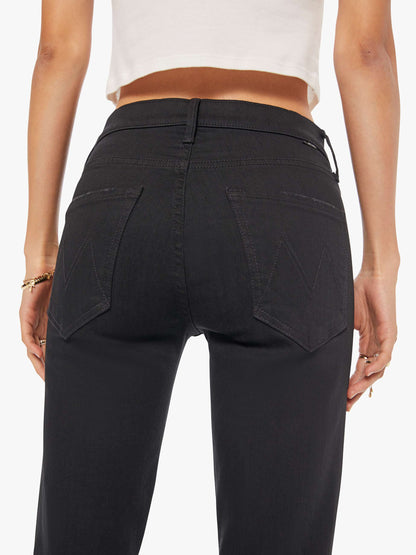 Mother Denim The Mid Rise Dazzler Ankle Black