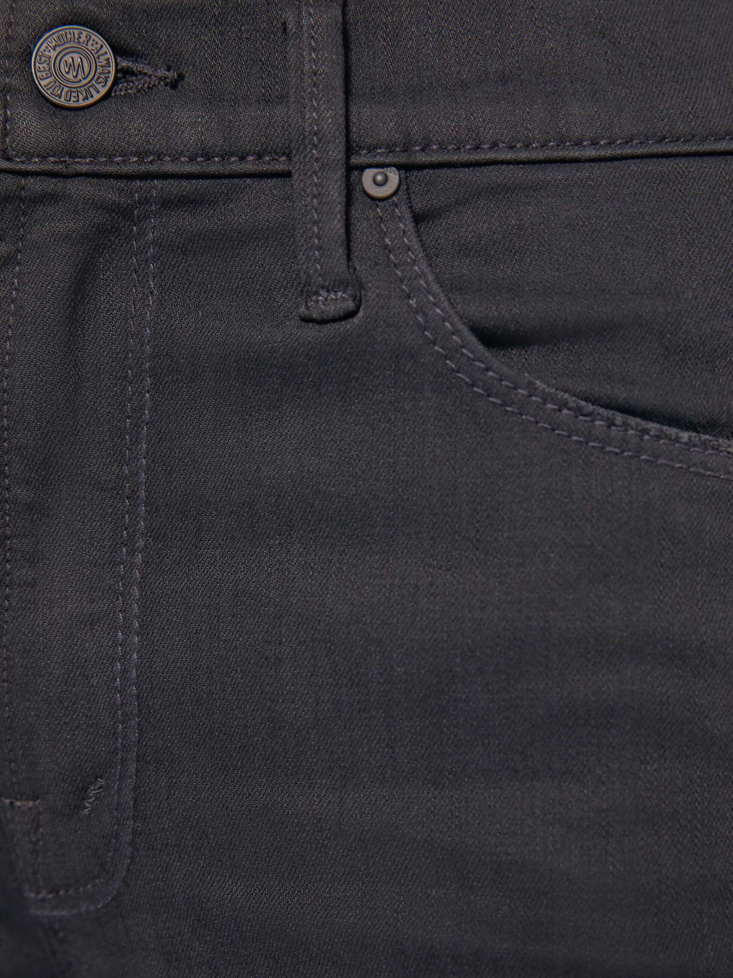 Mother Denim The Mid Rise Dazzler Ankle Black
